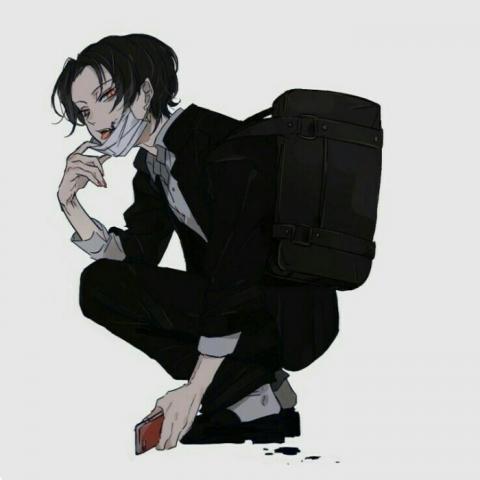 黑暗系血腥头像男生恐怖动漫图片