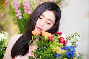 高清张天爱展香草系女生魅力徜徉花间仙气足