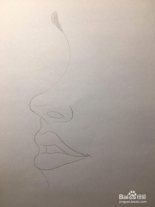 画美女侧脸五官简笔画人脸漫画