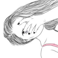 2016最新个性女生漫画头像抵挡不了爱过的画面