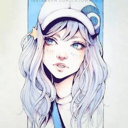 淑女卡通头像小清新二次元