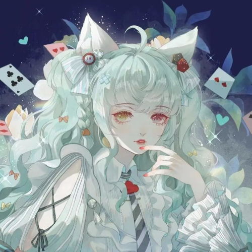 女生动漫头像绿色系列生活的温柔总会哒哒哒的跑进你怀里的