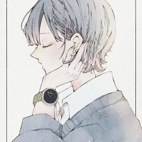 水彩插画自带飘逸的小清新动漫少女