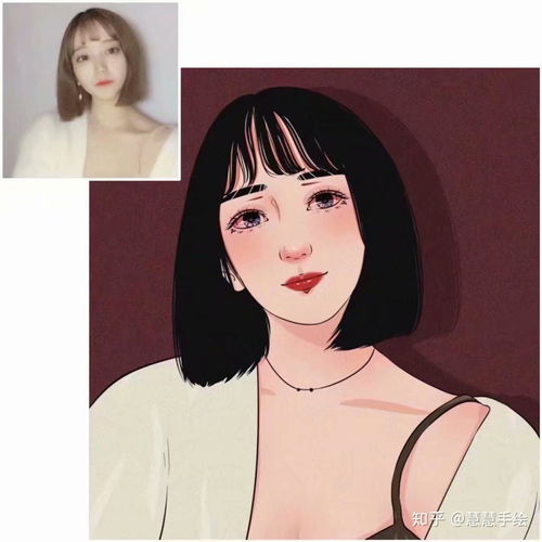 手绘头像图片女唯美手绘头像女卡通手绘头像图片女可爱