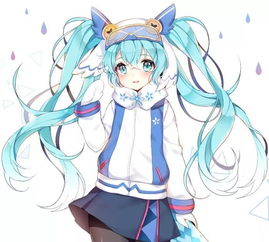 女生头像可爱二次元动画初音未来