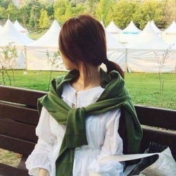 唯美漂亮女生微信背影头像长发高清海誓山盟亦会分开