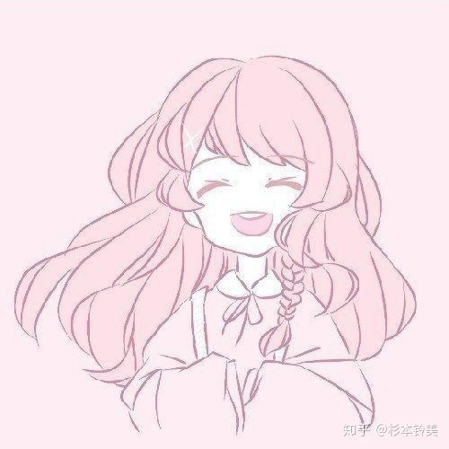 敲鸡粉色系列头像