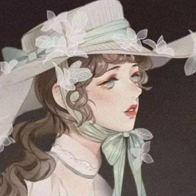 手绘森女头像吸纳