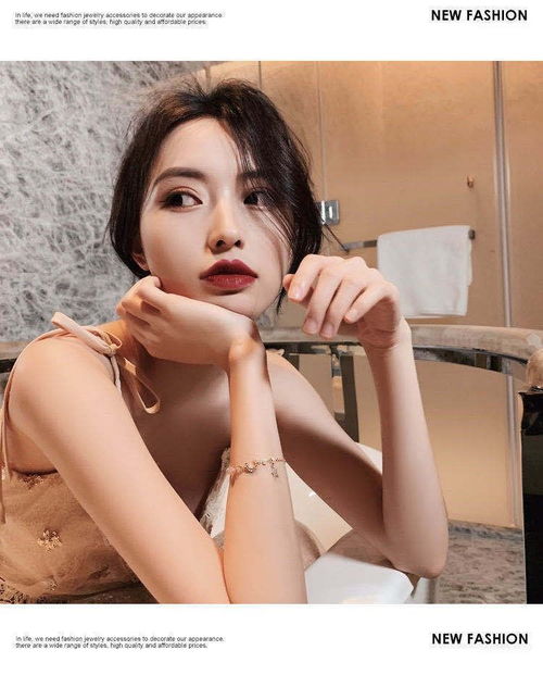韩国ins月半弯闺蜜手链女学生网红小仙女二人朋友手环少女心饰品