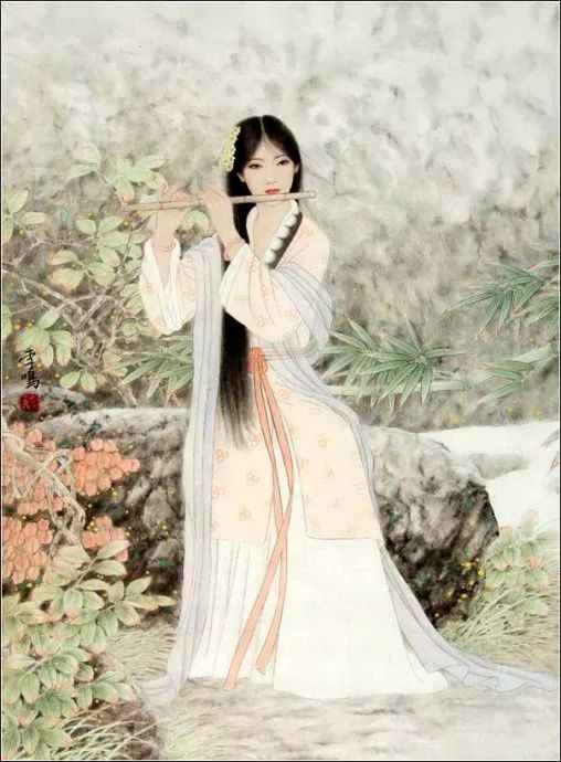 书画工笔美女