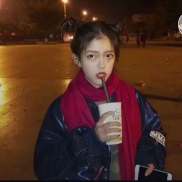 呆萌可爱真人女生头像