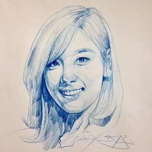 帅哥画美女,特别的美
