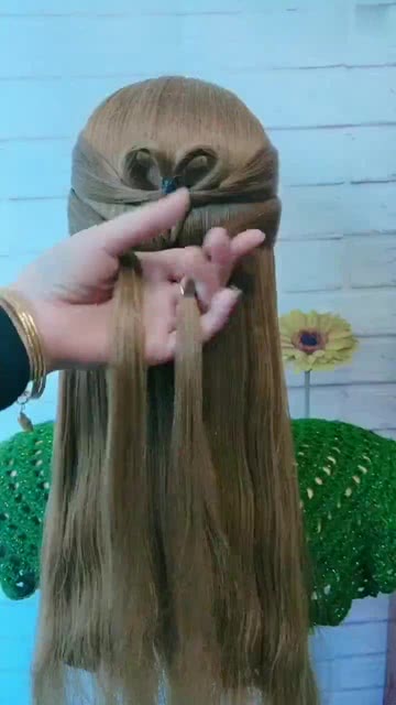 扎发发型女生长发这样扎,光看背影就非常吸引人,仙气十足