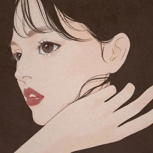 cg原画插画教程超好看的初恋风女孩子头像插画