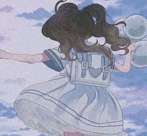 蓝色系动漫女头