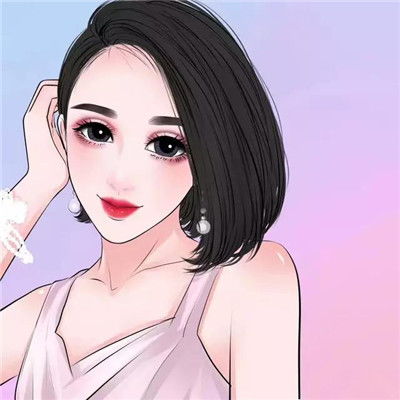 手绘卡通可爱美女头像我们画师真人作品分享