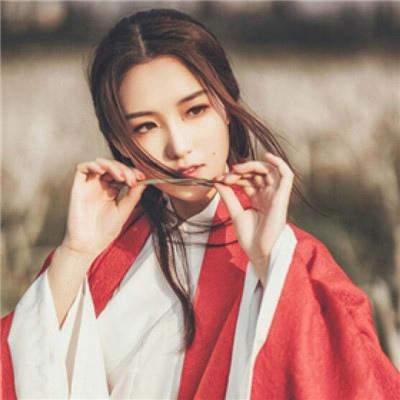 2020真人霸气红衣女生古风头像古风红色衣服美女头像最新