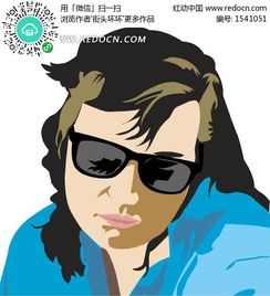 戴着墨镜的女人eps素材免费下载编号1541051红动网
