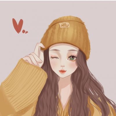 二次元手绘女头,你好,日历的第一页