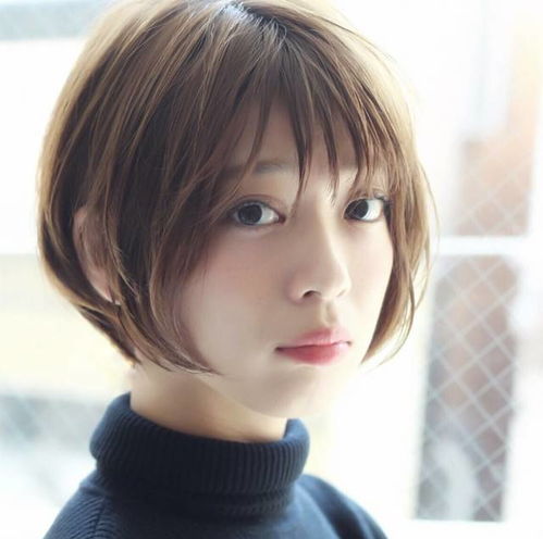 少女风格的头像真人图片短发女生
