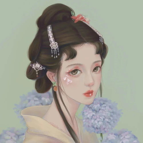 古风精美手绘头像做一个素净的人,远离那些混乱和嚣张