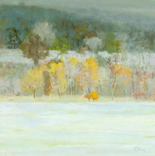 peterfiore充满光感的风景油画,美