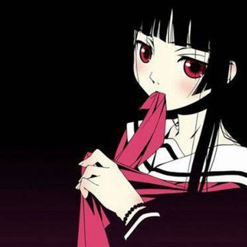 暗黑漫画头像女生卡通
