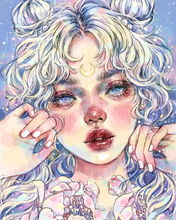 插画27张美女的欧美风妆容插画,每张都能拿来当头像