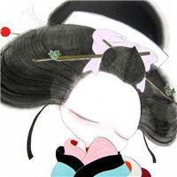 女生头像带花唯美漫画动态