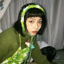 个性女生头像绿色头像女生