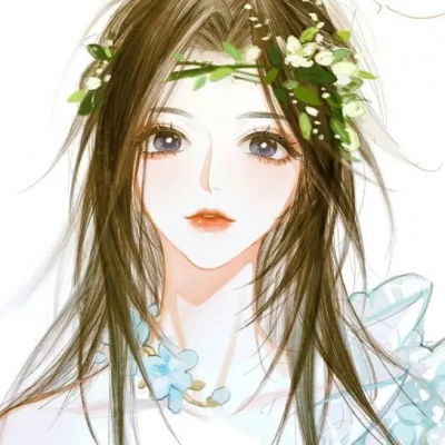 动漫女生手绘偏古风头像