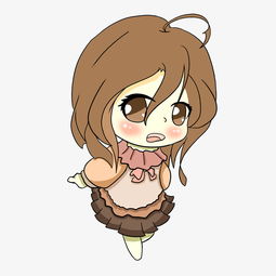 原创手绘q版可爱女孩png格式图片素材其他格式下载动漫人物大全