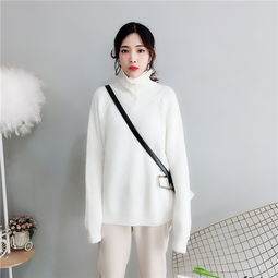 网红毛衣女新款秋冬季韩版女装短款纯色高领扣子清新甜美针织衫女