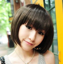 完美逼真假发打造bobo头发型展现时尚甜美风