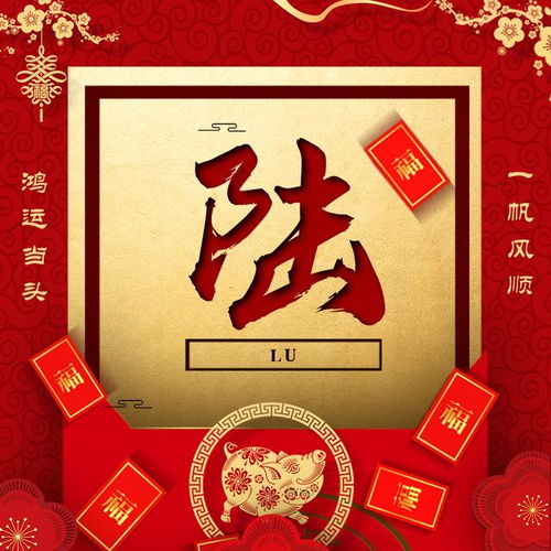鸿运满堂百家姓签名微信头像,喜庆年味,喜欢请带走