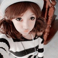 qq女生头像侧脸戴帽子超萌
