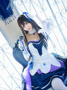 黑长直美少女涩谷凛打歌服cos图赏cosplayapp178手游网图库