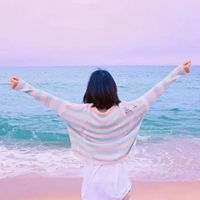 清新女生头像背影海边海边的头像女生背影高清