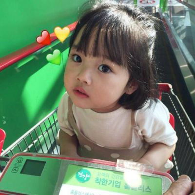 萌娃头像小女孩可爱搞怪傻丫头