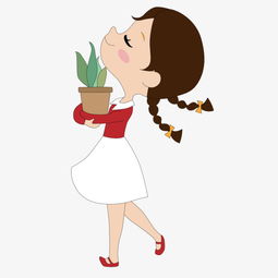 矢量可爱小姑娘小清新插画图片素材其他格式下载动漫人物大全