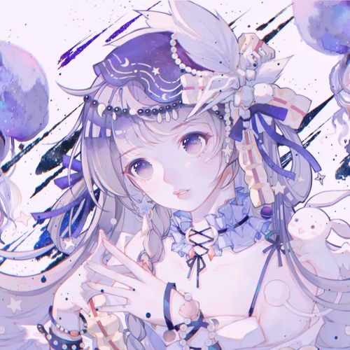 少女心动漫闺蜜头像可单人漫头