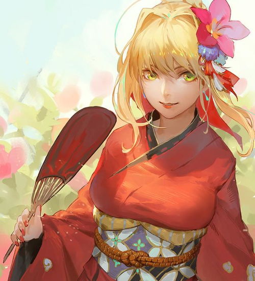唯美的和风头像二次元青春美少女,打扮华丽,高贵典雅
