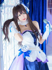 黑长直美少女涩谷凛打歌服cos图赏cosplayapp178手游网图库