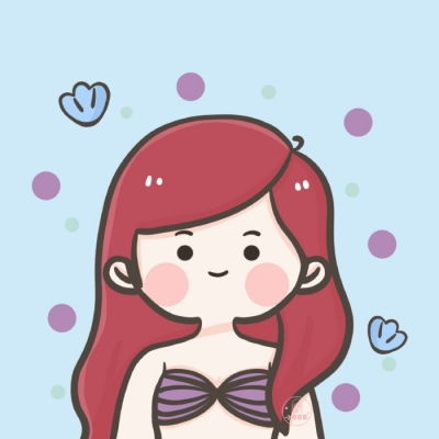 迪士尼公主系列手绘女生可爱头像