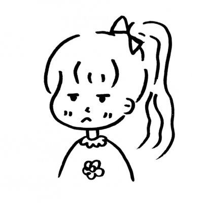头像女手绘简笔画女头