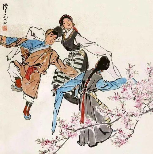 叶浅予舞蹈人物美人画中来