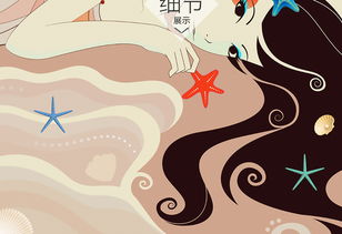 现代手绘卡通美女贝壳背景墙壁画图片设计素材高清模板下载63.61mb客厅电视背景墙大全
