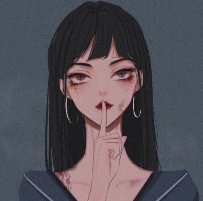 女生高清动漫ins头像高冷系黑暗系丧系酷的霸气超拽冷酷图片