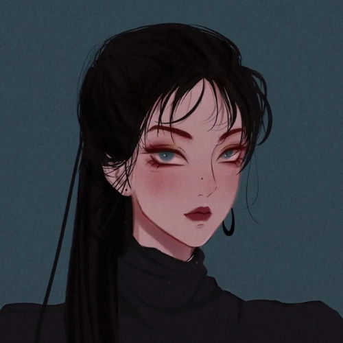 超级有气质的手绘好看女生头像集伊