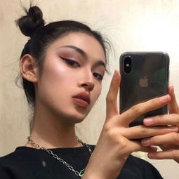 最潮酷酷女生头像黑暗系高冷女图